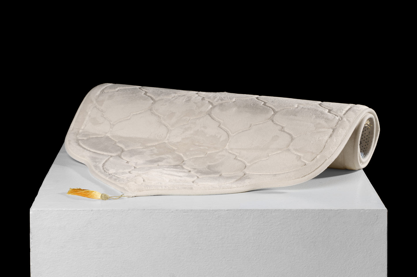 Soft Velvet Prayer Mat - Off White