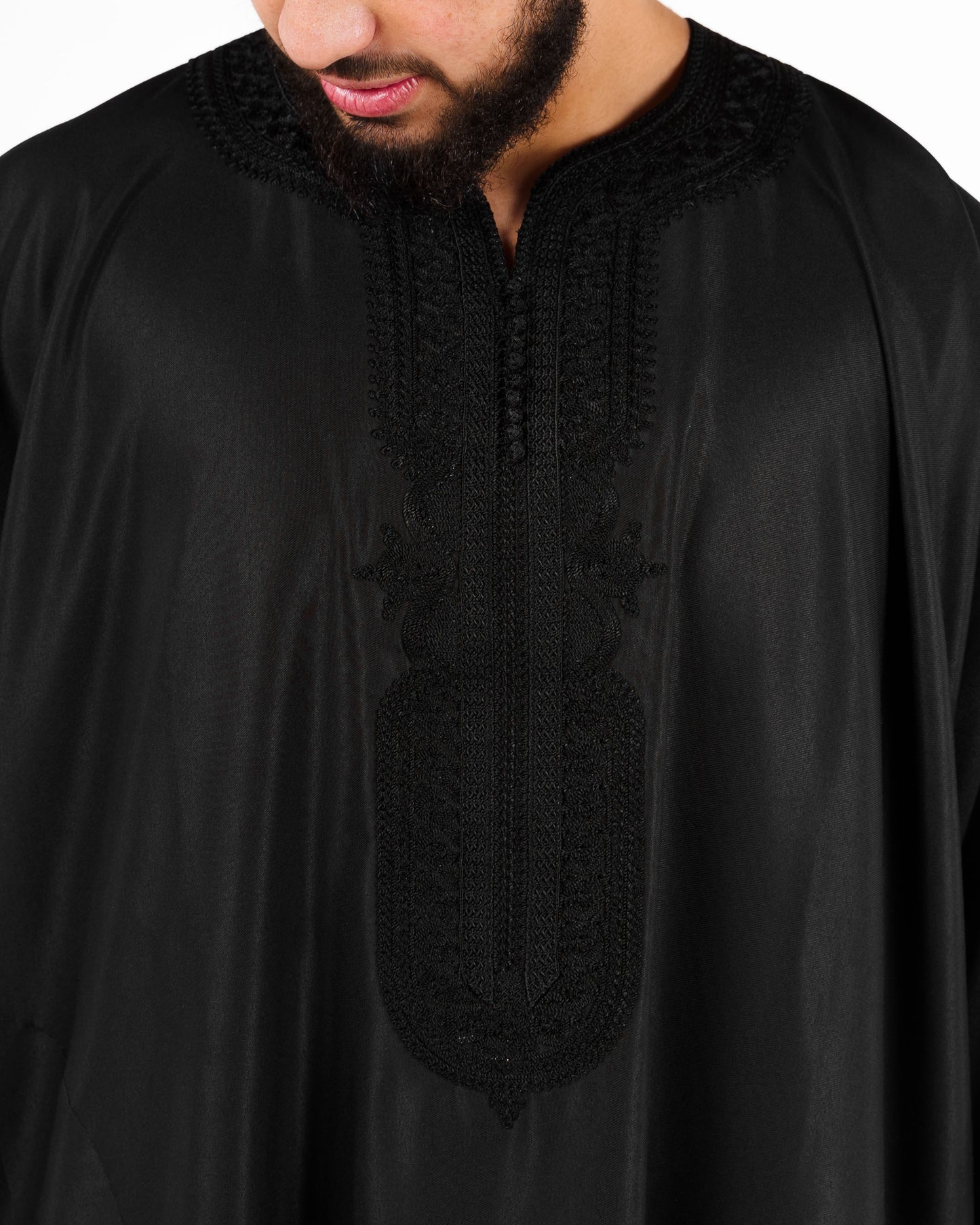 Qaleel Midnight Black Gandoura