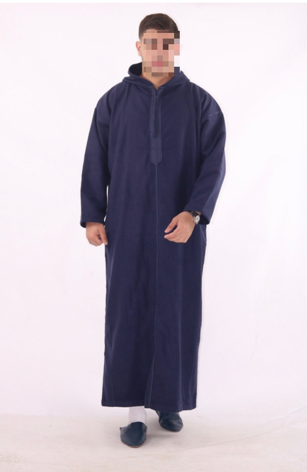 Winter Djellaba Casblanca Blue