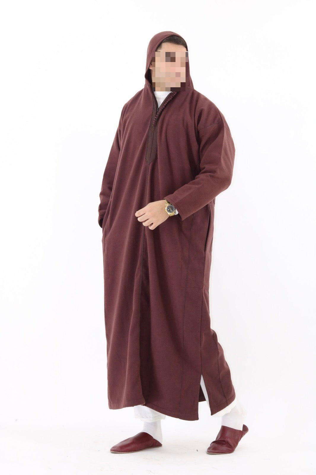 Winter Djellaba Sahara Burgundy