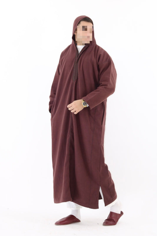 Winter Djellaba Sahara Burgundy