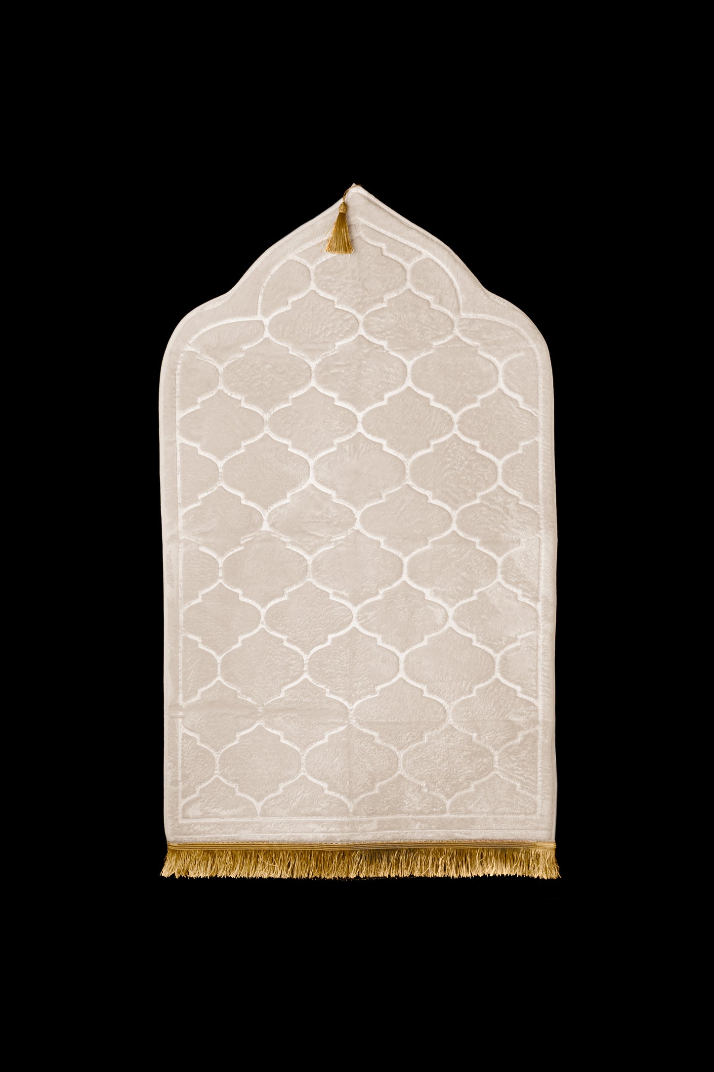Soft Velvet Prayer Mat - Off White