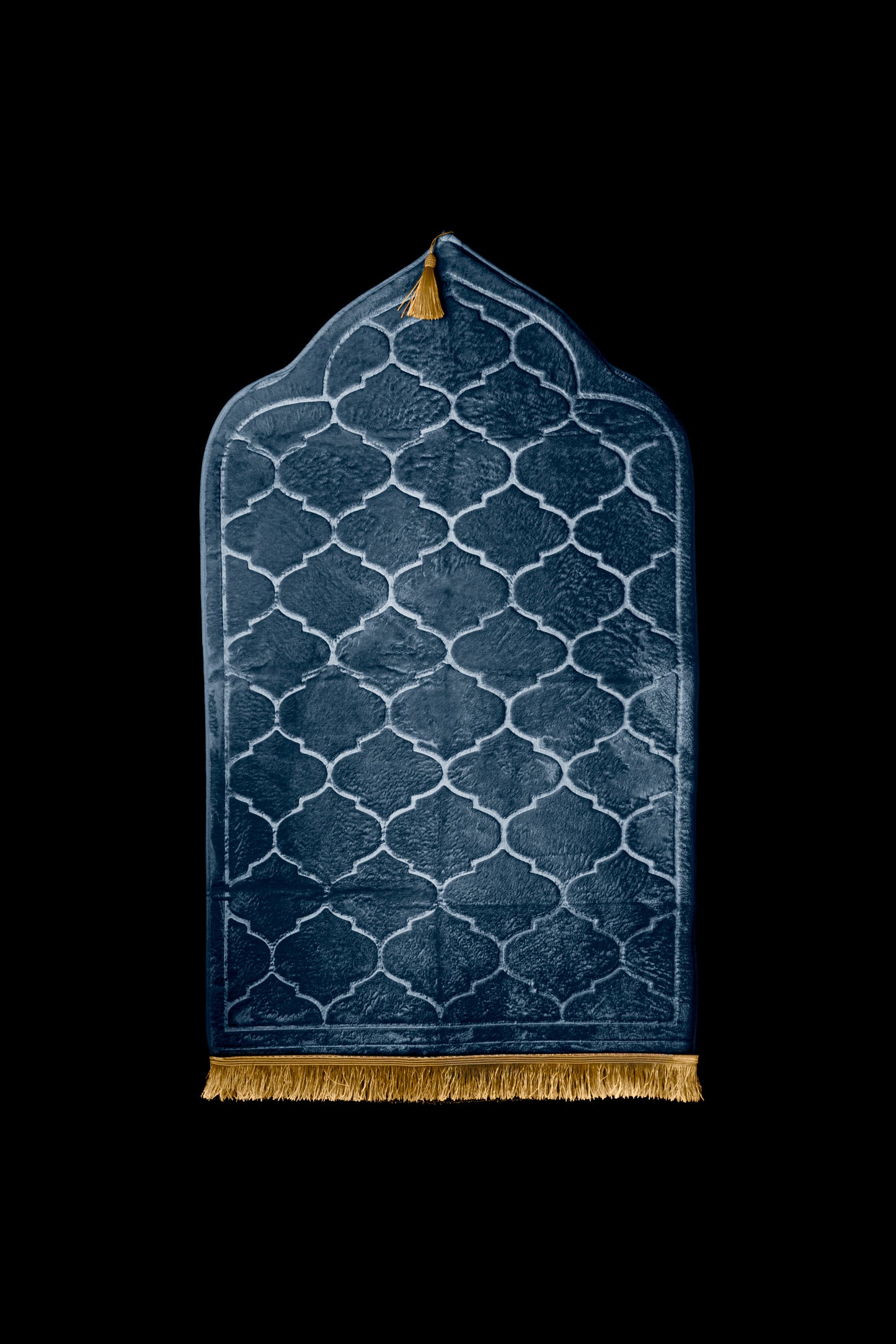 Soft Velvet Prayer Mat - Teal Green