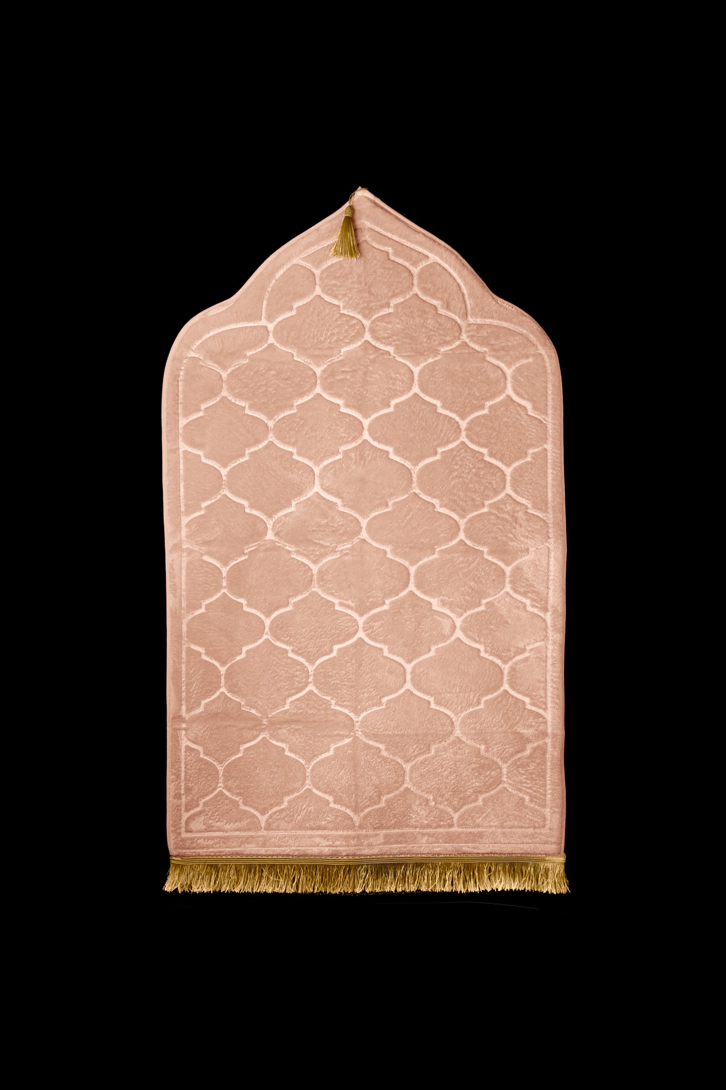 Soft Velvet Prayer Mat - Ivory Beige