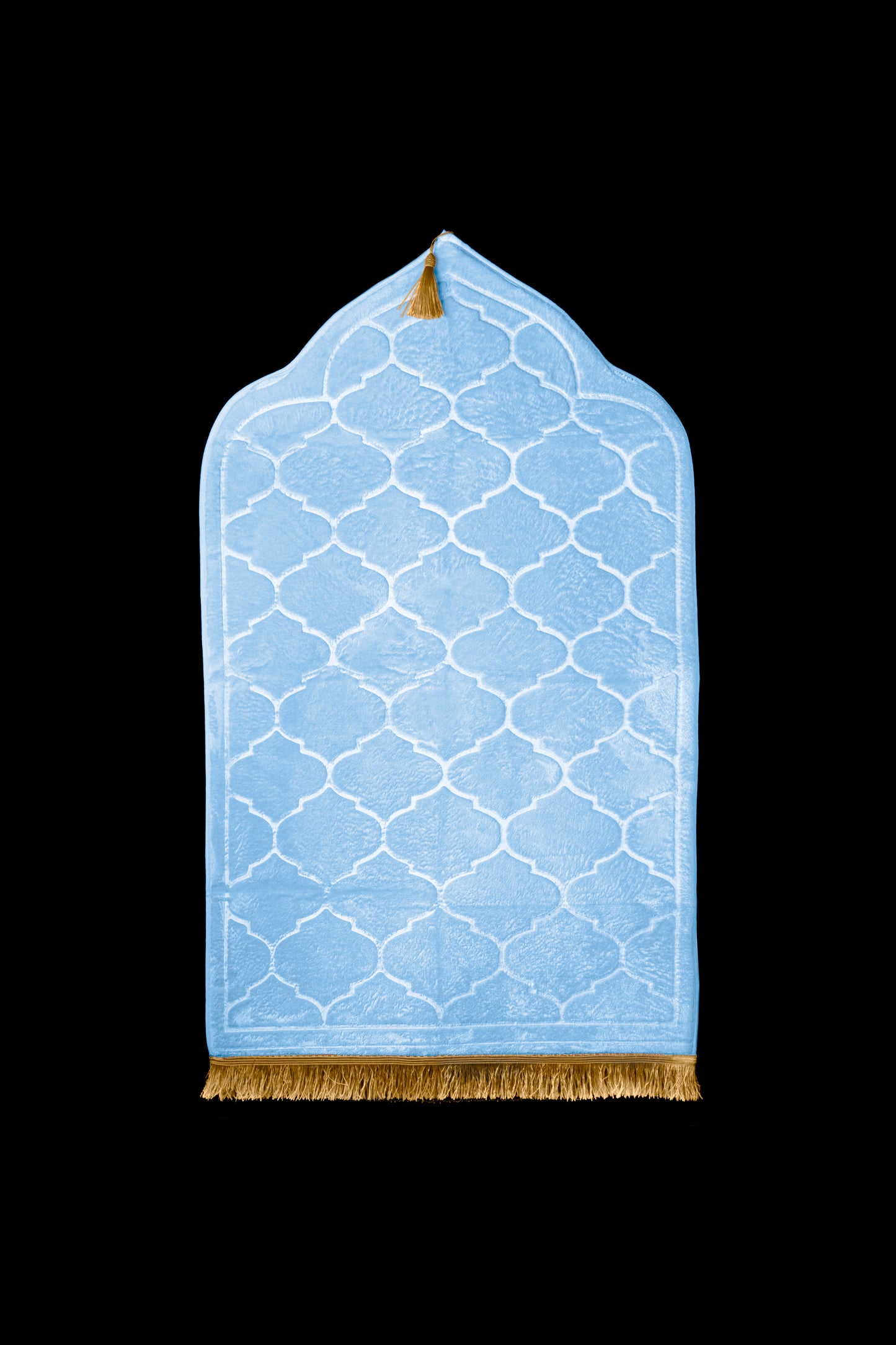 Soft Velvet Prayer Mat - Baby Blue