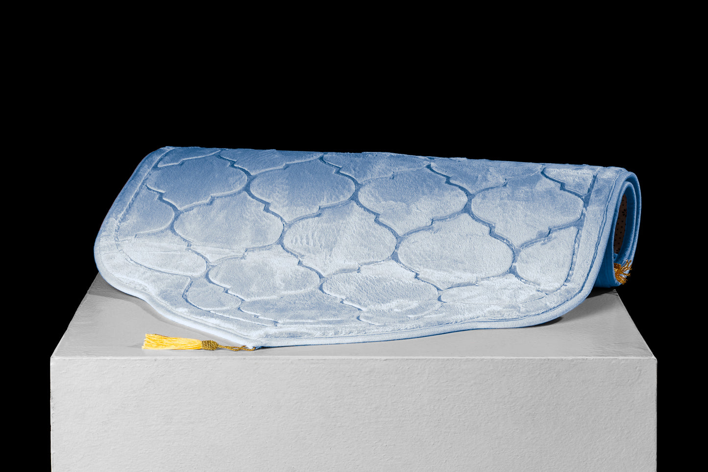 Soft Velvet Prayer Mat - Baby Blue