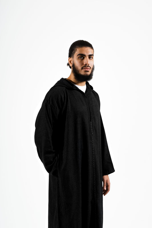Winter Djellaba Noor Elegant Black