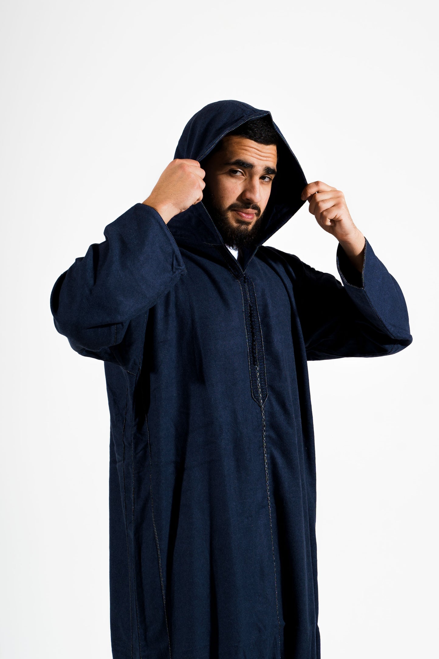 Winter Djellaba Navy Blue Comfort