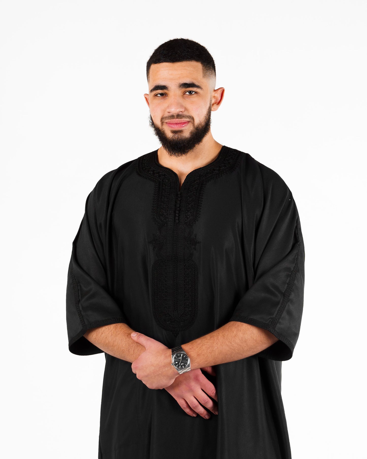 Qaleel Midnight Black Gandoura